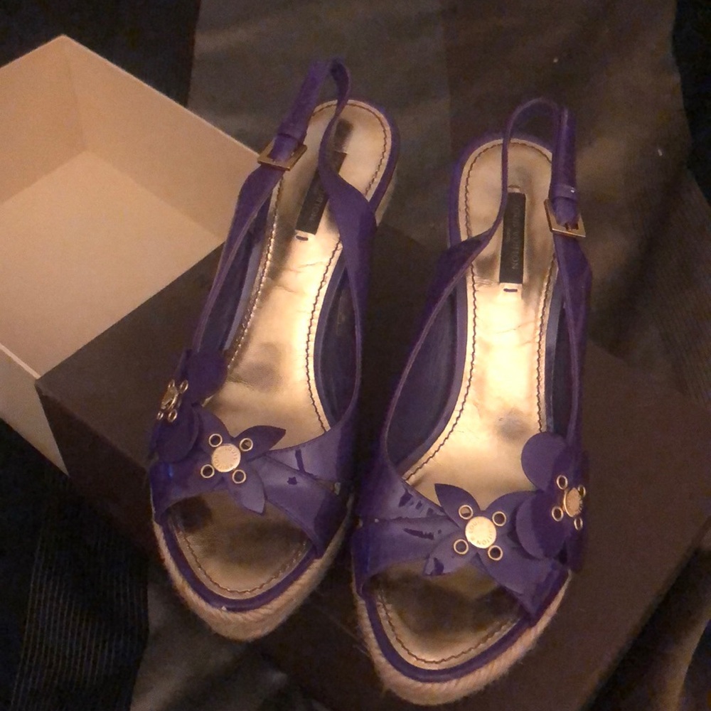Louis Vuitton Wedges Authentic
